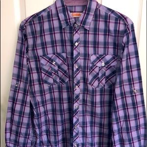 MICHAEL BRANDON Mens Dress Shirt Button Up